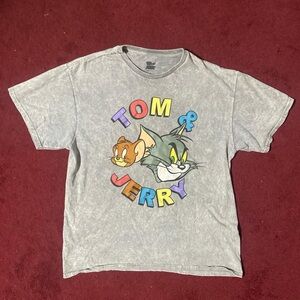 Large Grey Tom and Jerry T Shirt
